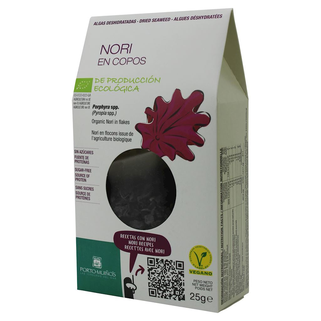 Algi morskie suszone - nori płatki bio 25 g