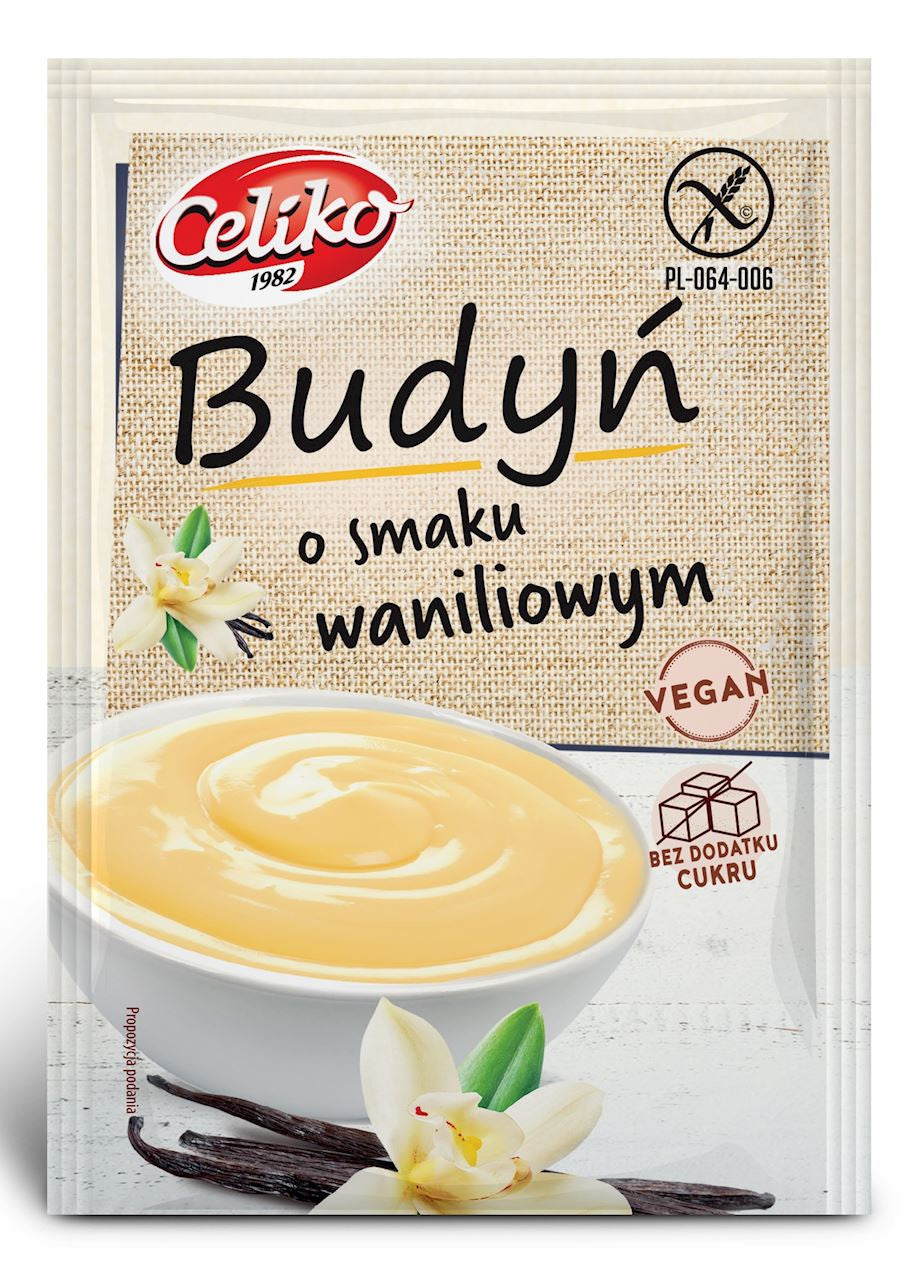 Budyń o smaku waniliowym bezglutenowy Celiko, 40 g
