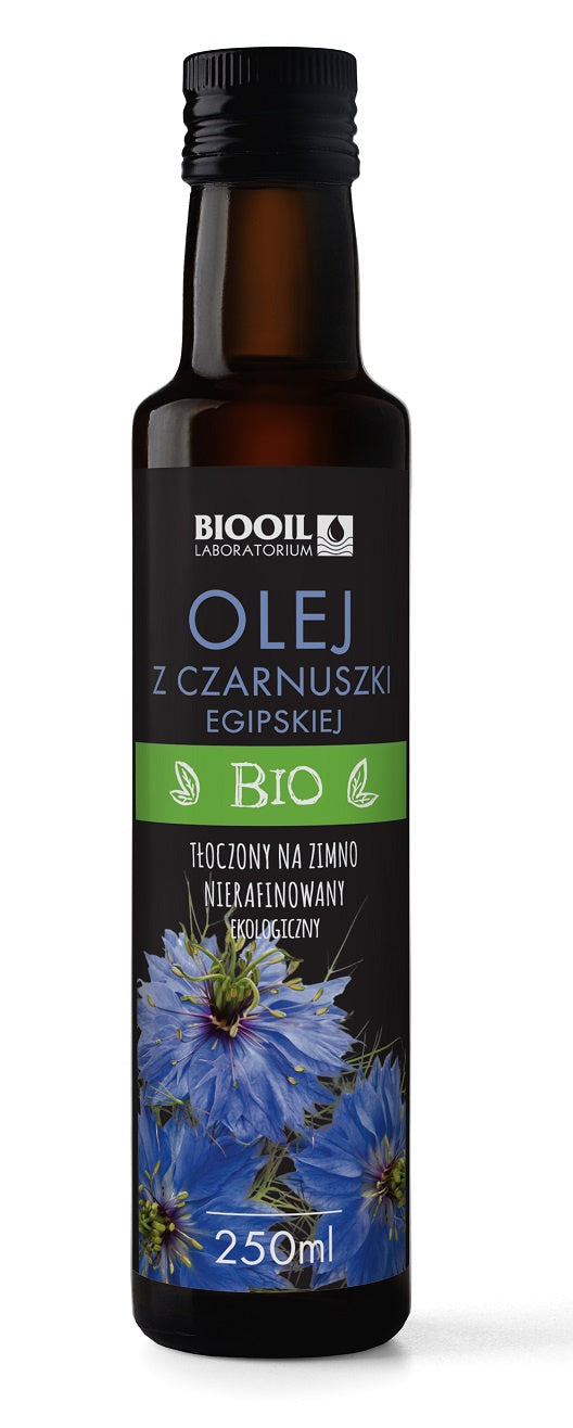 Olej z czarnuszki egipskiej tłoczony na zimno bio 250 ml