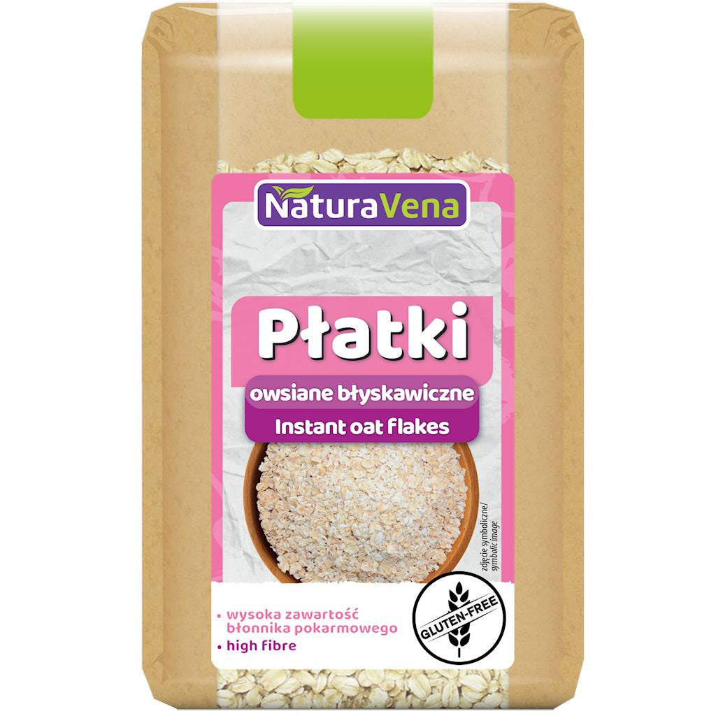 Płatki owsiane błyskawiczne bezglutenowe 300 g - NATURAVENA