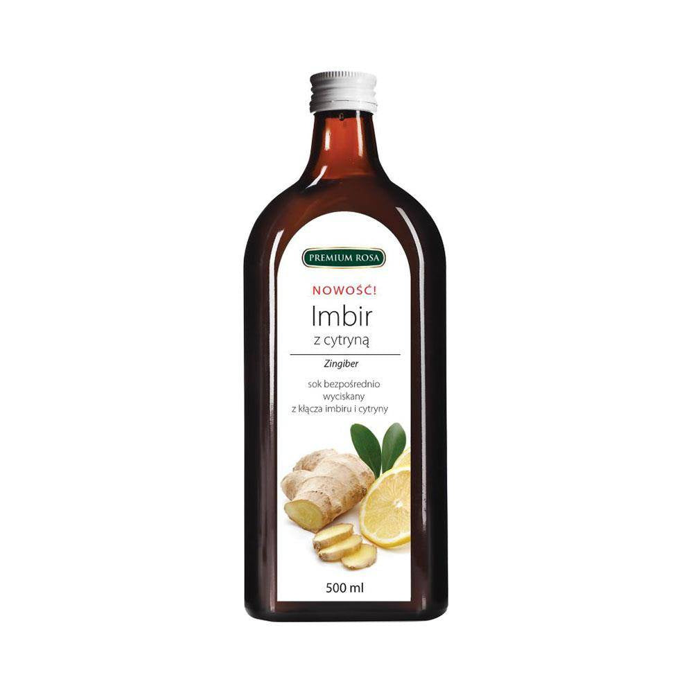 Sok z kłącza imbiru i cytryny 500 ml