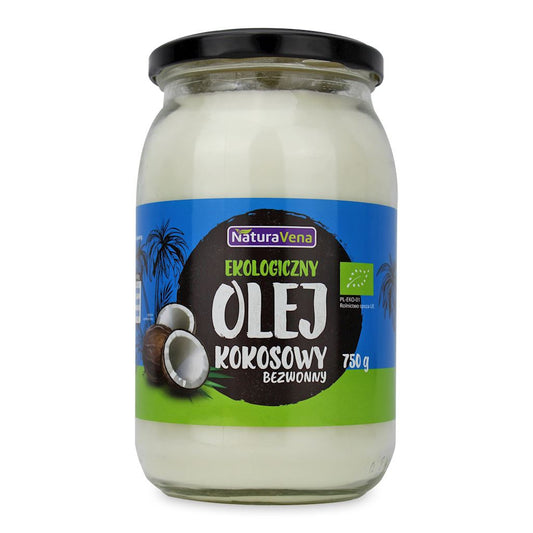 Olej kokosowy rafinowany bio 750 g - Naturavena