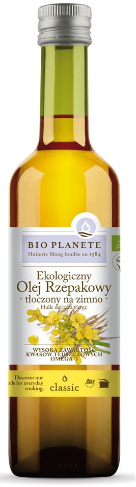Olej rzepakowy tłoczony na zimno 500 ml - Bio Planet