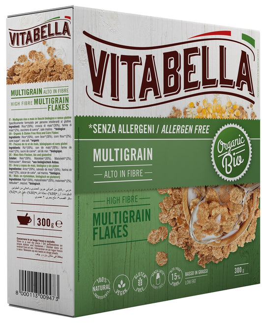 Płatki ryżowo-kukurydziane bezglutenowe bio 300 g - Vitabella