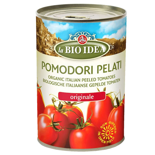 Pomidory pelati bez skóry w puszce bio 400 g