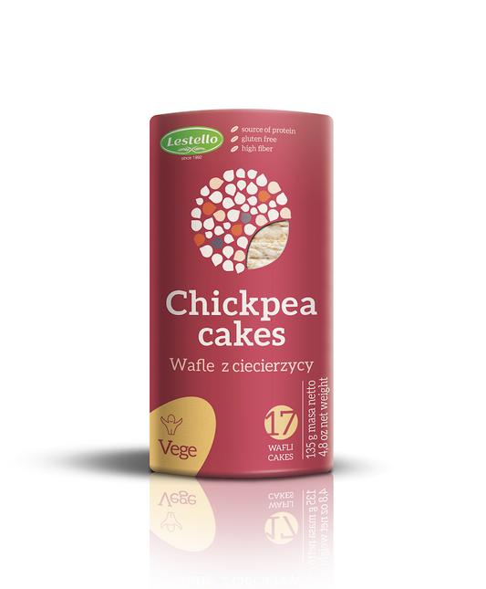Wafle z ciecierzycy bezglutenowe 135 g - Lestello